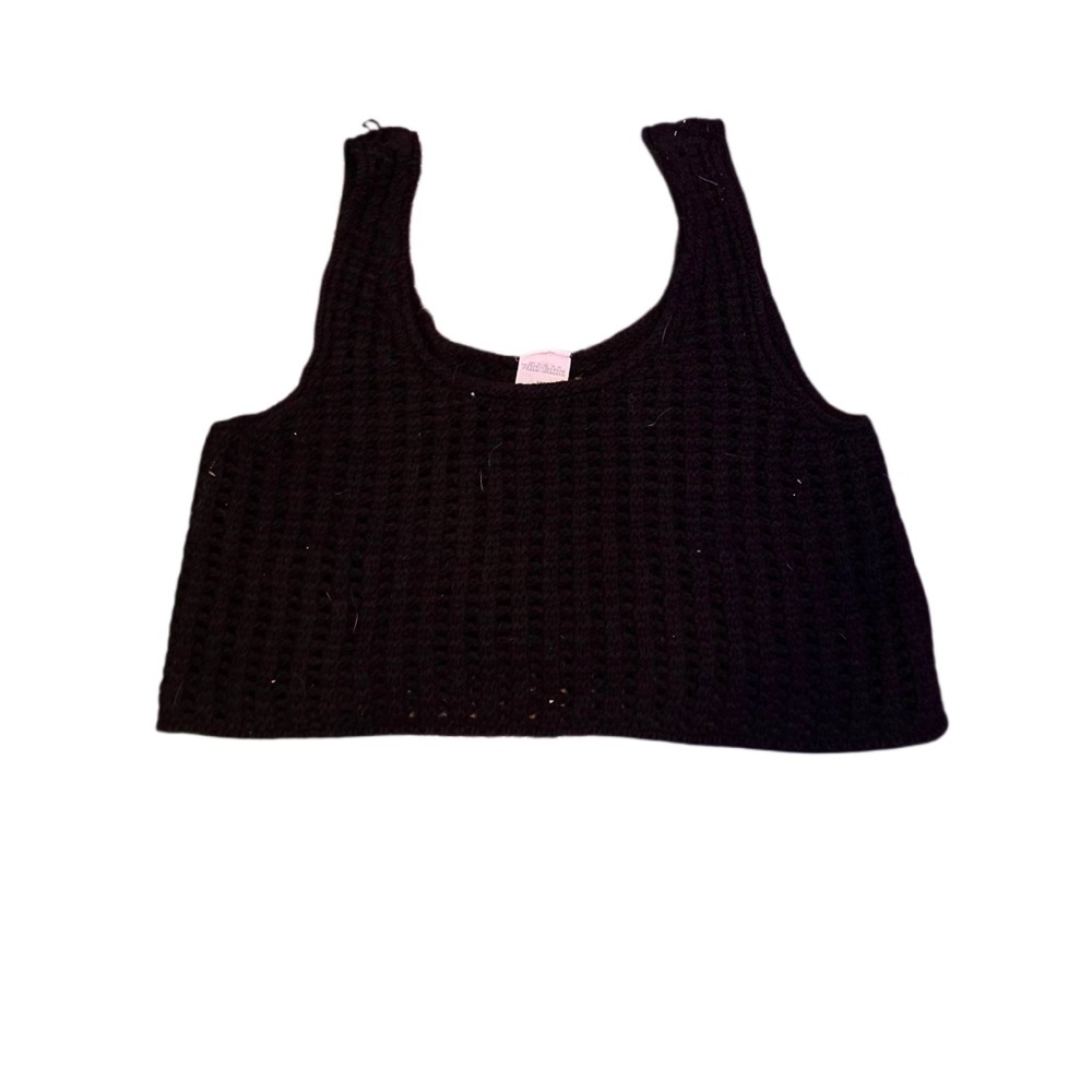 Wild Fable Black Knit Cropped Top